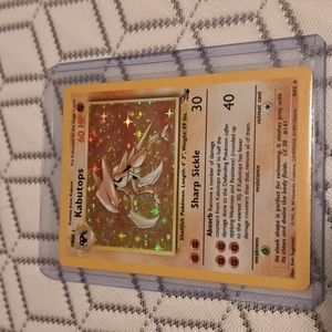Kabutops holo pokemon card